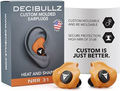 9 Best Ear Plugs for Motorcycle Helmet: Top Picks for Noise Reduction and Riding Comfort 5 Decibullz Custom Molded Ear Plugs