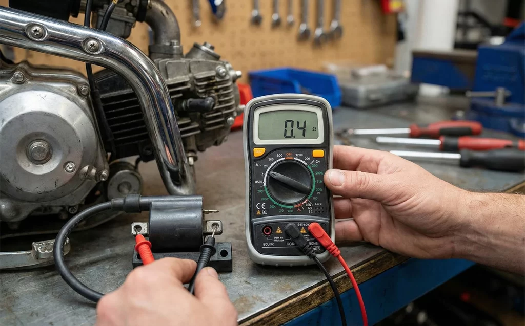 How to Test a Dirt Bike Coil: A Complete Beginner's Guide to Diagnosing Ignition Problems 3 Test Primary Coil Resistance