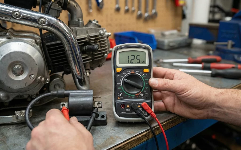 How to Test a Dirt Bike Coil: A Complete Beginner's Guide to Diagnosing Ignition Problems 4 Test Secondary Coil Resistance