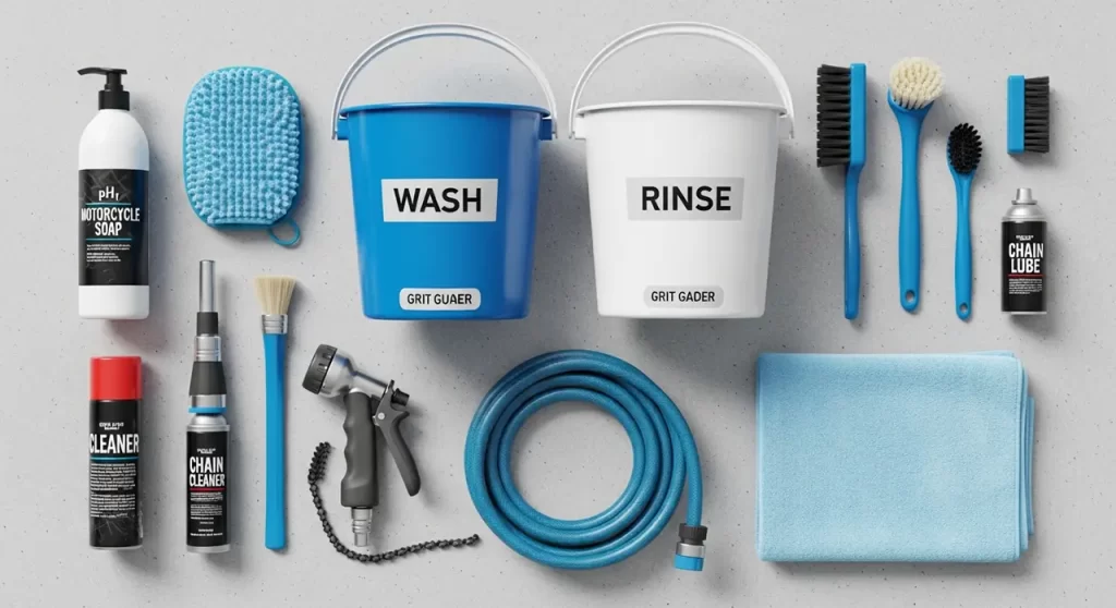 How to Wash Your Motorcycle for a Flawless, Pristine Finish 3 The Essential Arsenal: Tools and Supplies for Professional Results