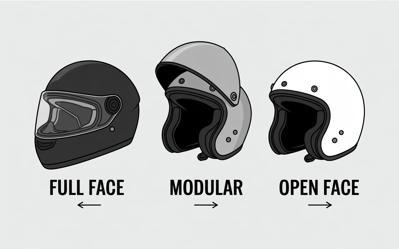 Types of Motorcycle Helmets