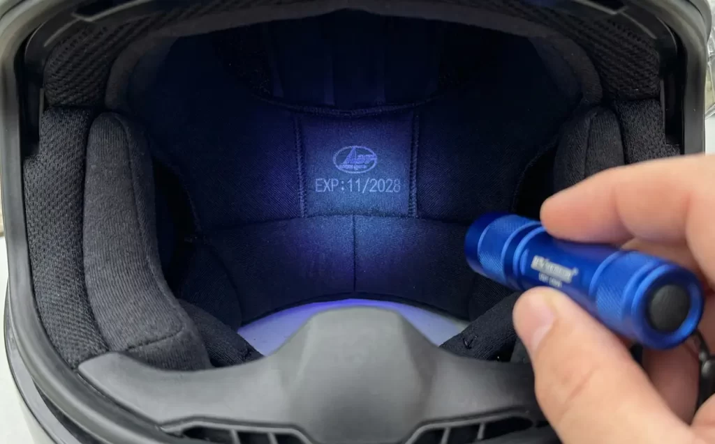 How to Choose a Motorcycle Helmet That Actually Saves Lives: Complete Safety Breakdown 3 Helmet view showing “Hidden” Expiry Date