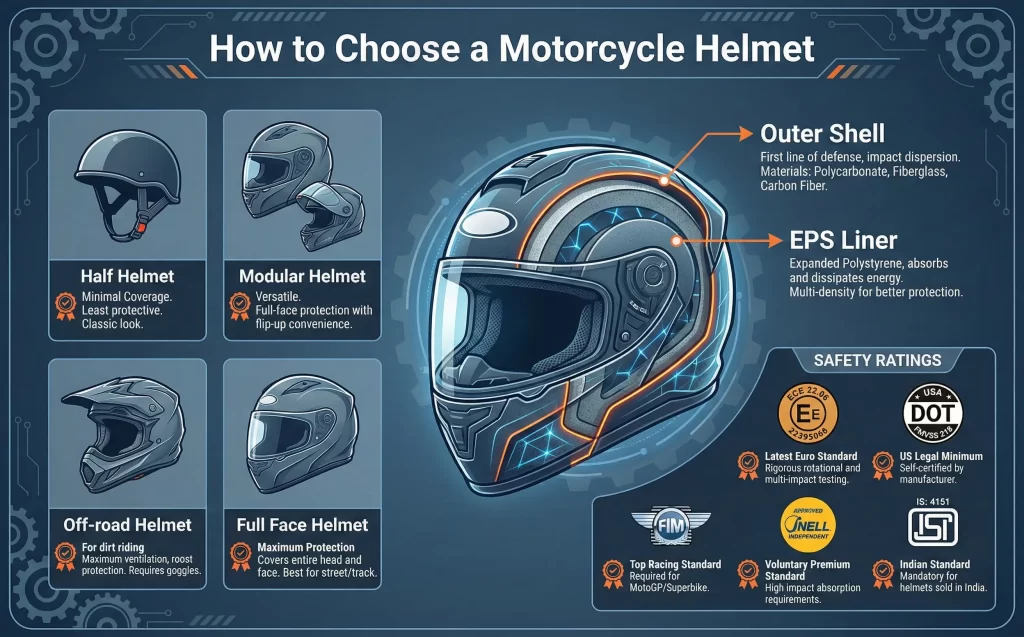 control of production ce motorcycle helmets ILM Full Face Helmet Model Z501 Manta Blue / Medium ILM Z501 Full Face Motorcycle Helmet The Protective Performance of Modern
