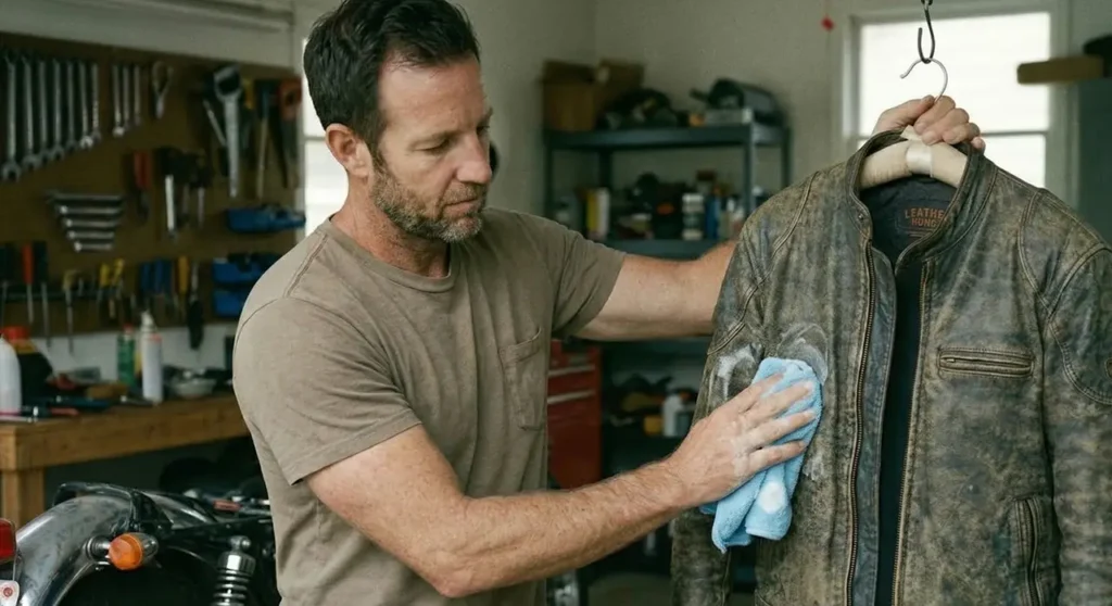 How to Clean a Leather Jacket: Step-by-Step Guide 5 Apply Your Leather Cleaner