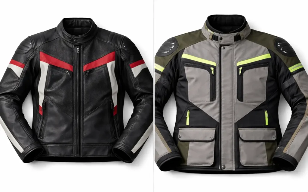 How to Choose the Right Motorcycle Jacket for Your Riding Style 3 Leather vs Textile Jacket