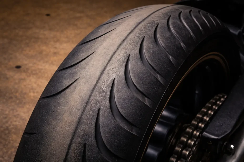 Motorcycle Tire Wear Patterns Explained: What Your Tires Are Telling You 5 One-Sided or Asymmetric Wear