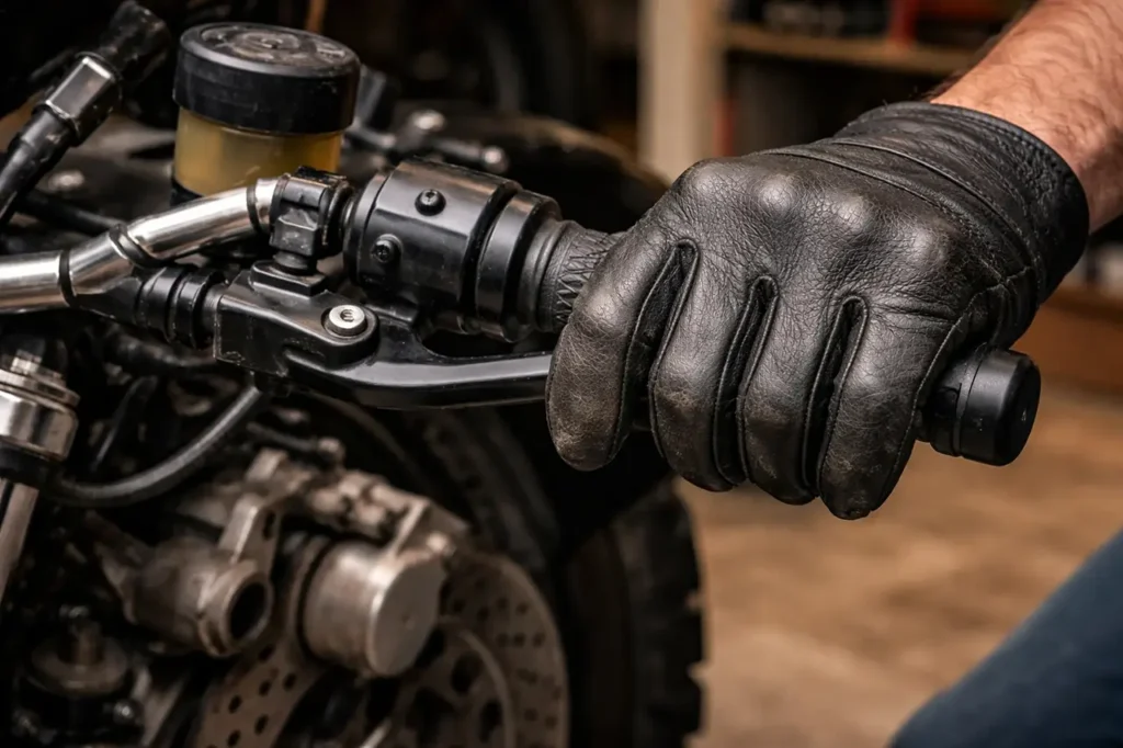 When to Replace Motorcycle Brake Pads: The Complete Guide 6 Pumping motorcycle brake lever to reset caliper pistons after pad replacement