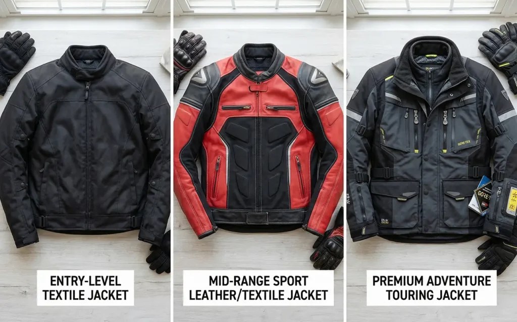How to Choose the Right Motorcycle Jacket for Your Riding Style 5 motorcycle jackets at different quality and price tiers