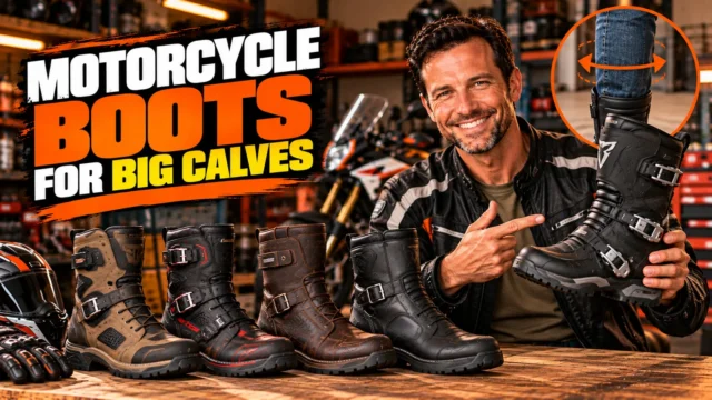 9 Best Motorcycle Boots for Big Calves That Actually Fit Right