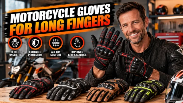 9 Best Motorcycle Gloves for Long Fingers That Actually Fit Right