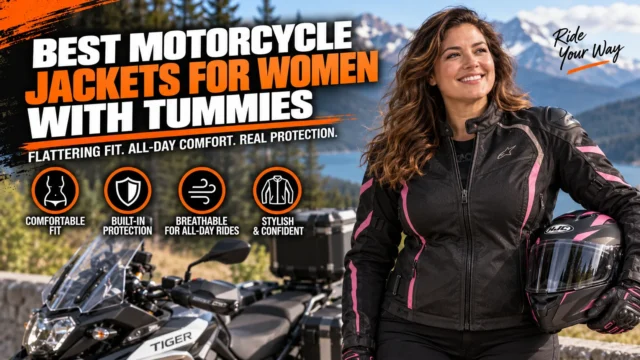 9 Best Motorcycle Jackets for Women with Tummies (Comfort, Fit & Real Protection)