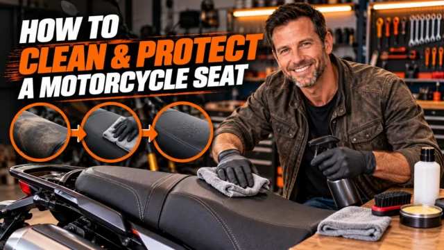 How to Clean, Protect and Waterproof a Motorcycle Seat (Without Making It Slippery)