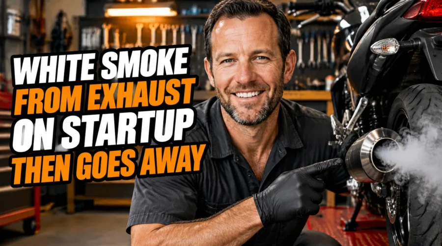 White smoke from exhaust on startup then goes away
